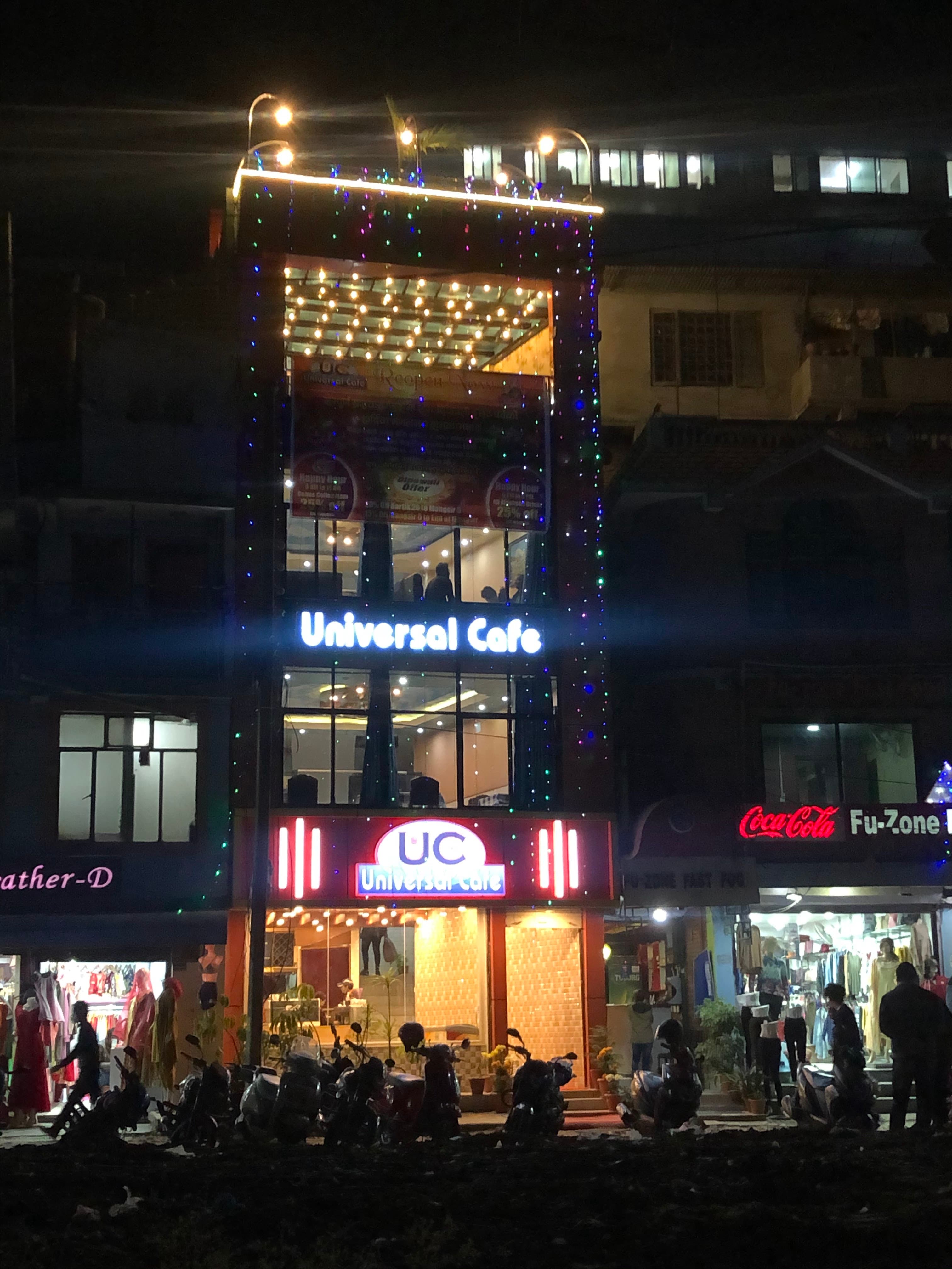 Lit up after dark